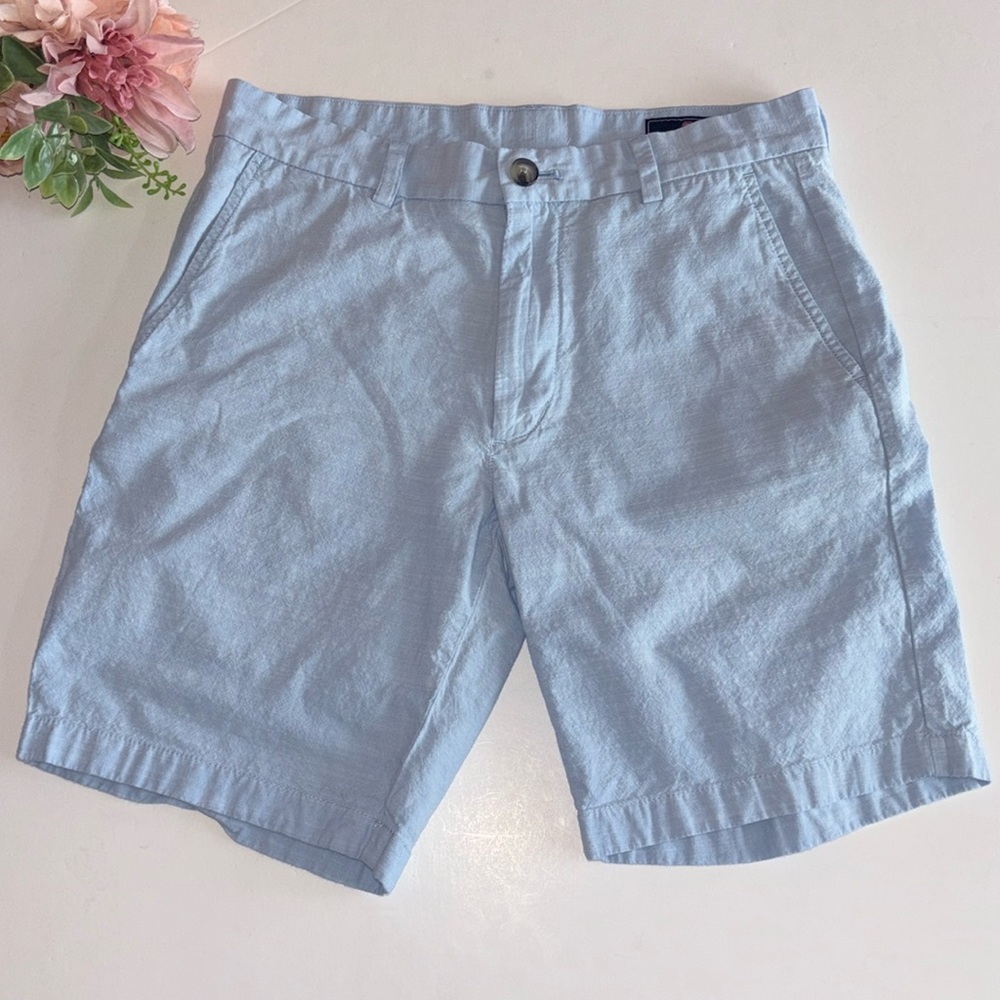 Vineyard Vines Breaker Short Size 30 Blue Chino Shorts Plain front light blue